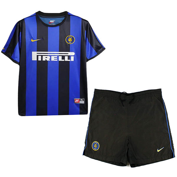 Inter milan home kids kit children retro jersey 1999-2000